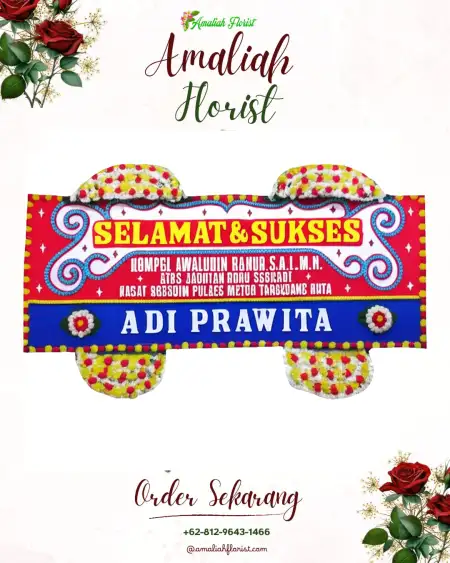 Papan Bunga Ucapan Selamat Lawangaji